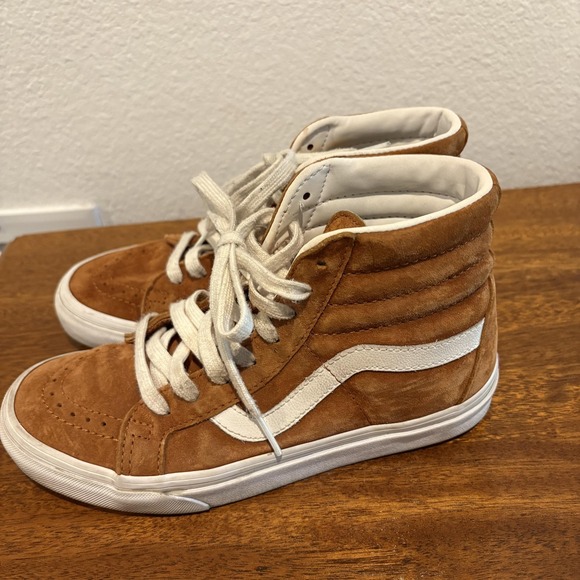 Vans Shoes - Vans Sk8-Hi Scotchgard Suede Sneakers Women 6 Camel Brown High Top Shoes Men 4.5